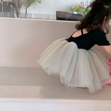 🎀biubiu童裝🎀芭蕾舞裙 超蓬多層紗紗裙兒童夏季公主裙后背交叉跳舞裙子時尚
