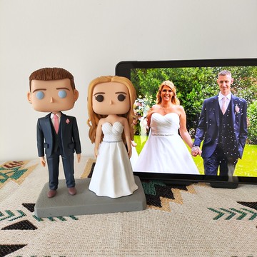 客製化3D人像公仔 訂製手工Funko Pop情侶父母夫妻結婚週年禮物