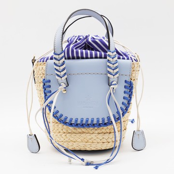 Cuba Lab Light Blue Leather Habanera Satchels Bag