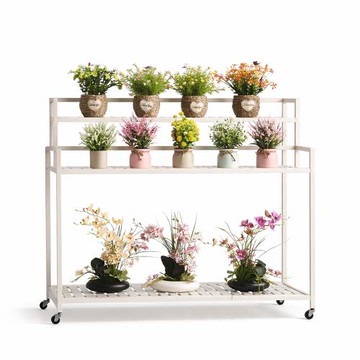 落地可移動花架 室內陽台綠植架 花園花卉架 家用展示花架