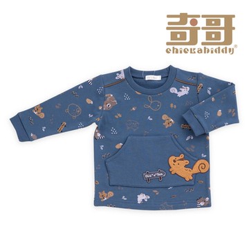 奇哥 Chic a Bon 動物方程式松鼠口袋T恤/上衣 (1歲)