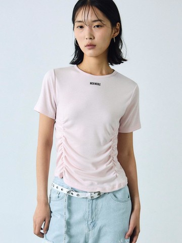 Shirring Half Top [PINK]