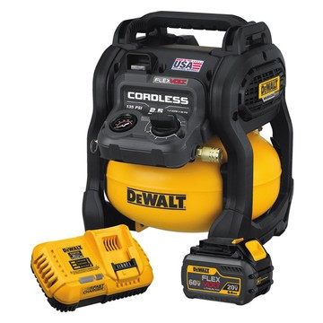 DEWALT 得偉 60Vmax 無碳刷無油式空壓機 單電池 DCC2560T1 無線便攜 動力強勁 適用於各種工作場所  1組