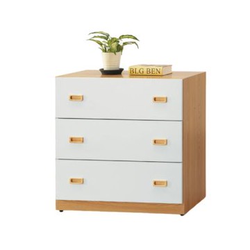 文創集 杜摩卡2.7尺三抽斗櫃-80x42x76cm免組