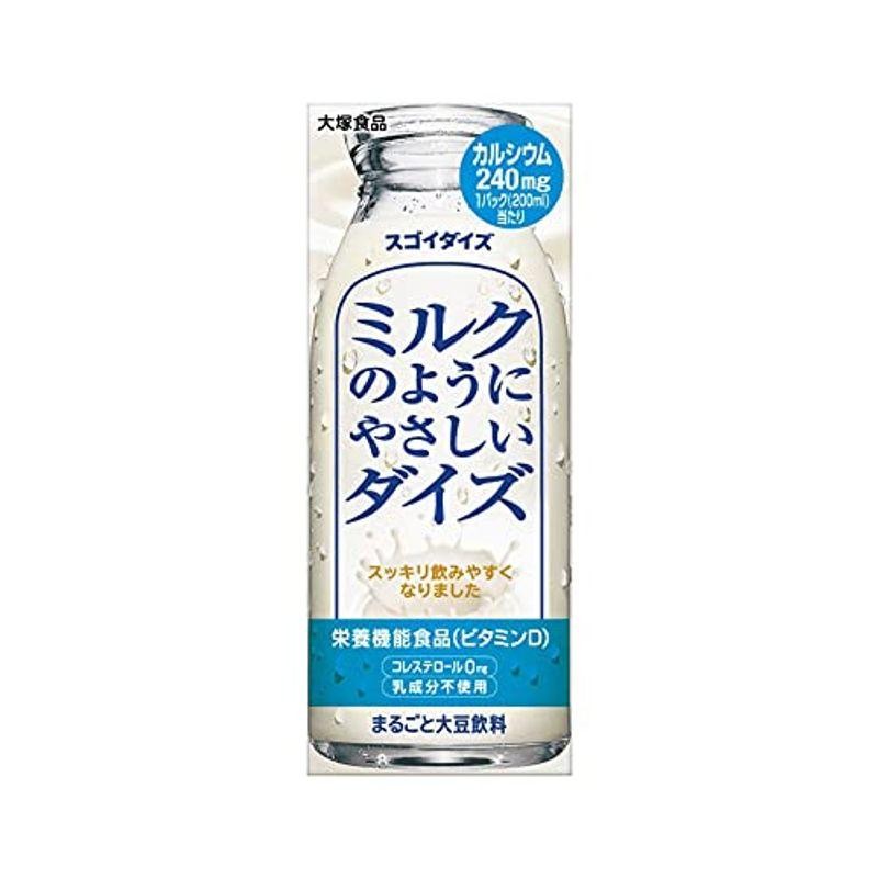 爆買い！ 栄養機能食品 大塚食品 スゴイダイズ ミルクのようにやさしいダイズ まるごと大豆飲料 200ml 紙パック 24本×3ケース 72本 