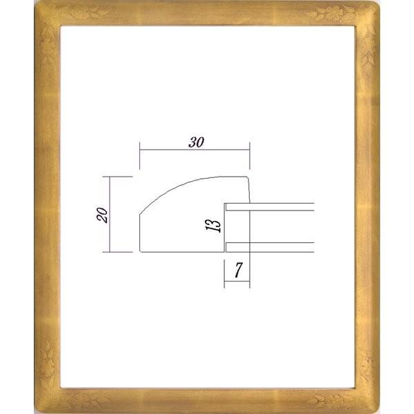デッサン用額縁 木製フレーム 太子サイズ ゴールド