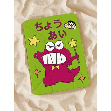 卡通鱷魚山先生ipadMINI7保護套pro11寸A16平板7/8/9代air6保護殼防摔