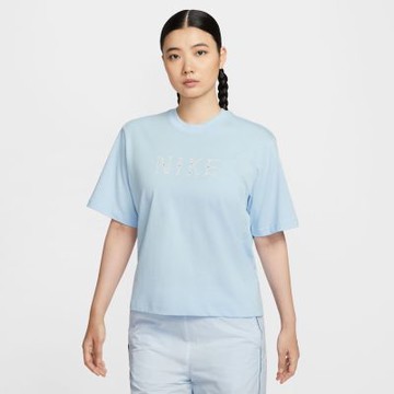 NIKE AS W NSW SS TEE BOXY BSB GCEL 女款 短袖上衣 寬鬆版型 水藍-II0446441