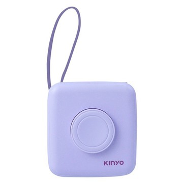 Kinyo 八合一行動電源 10000mAh Type-C + Lightning  紫色  KPB-2306