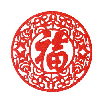 6213 圓型福字杯墊 不織布福字杯墊 毛氈布杯墊 不織布杯墊 杯墊