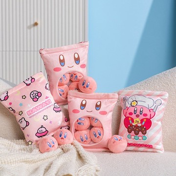 💗特惠💗一大袋星之卡比零食包抱枕 粉色公仔 小掛件 女生禮物 兒童玩偶玩具