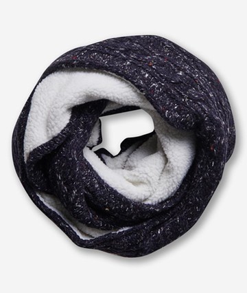 Superdry Women's Women's Gracie Cable Snood Navy / Boston Navy Tweed - Size: 1SIZE
