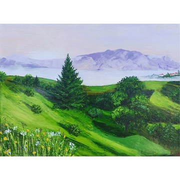RinaArtSK 山風景原創藝術畫布藝術作品