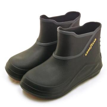 【GOODYEAR 固特異】男 固特異防水防潑濺輕量寬楦防滑餐飲業廚師工作鞋 水蛛系列 黑灰黃 43620