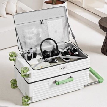 側開蓋行李箱可擴展28寸寬拉桿旅行箱20寸登機箱24寸拉桿箱密碼箱