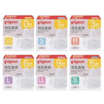 Pigeon 第三代寬口母乳實感奶嘴(SS-3L)