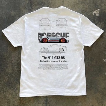 純棉圓領潮酷印花百搭短袖t恤