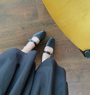 舞在圖書館 輕盈低跟瑪莉珍 手工製