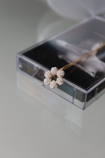 暮光小菊項鍊\美國GF鏈 抗過敏 花飾品 禮物 可愛項鍊