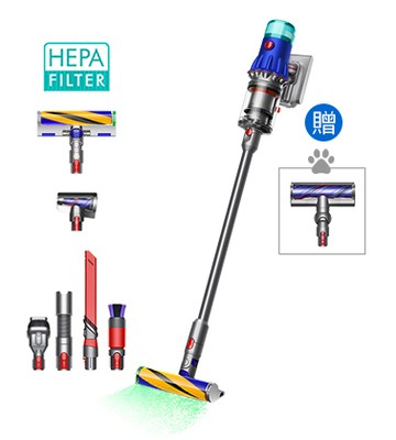 【領券再折】Dyson V12 Detect Slim™ Fluffy 輕量無線吸塵器(雙主吸頭組)