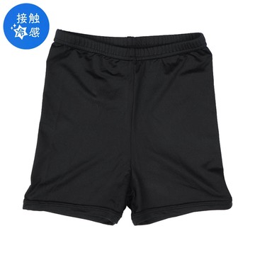 akachan honpo - 涼感緊身褲-素面-黑色