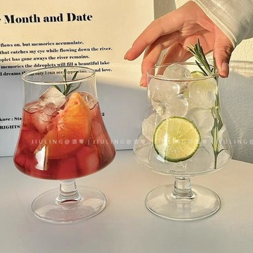 🔶臺灣發貨🔶公主調酒杯子高顏值ins收腰高腳杯 咖啡冷飲果茶氣泡酒吧雞尾酒杯