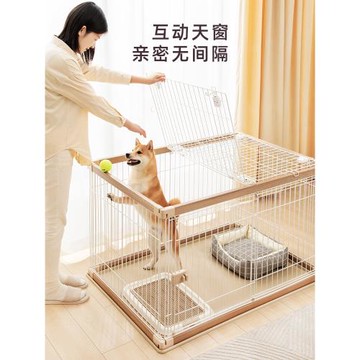愛麗思狗籠中小型犬寵物圍欄愛麗絲室內原木風狗狗窩狗屋狗房子