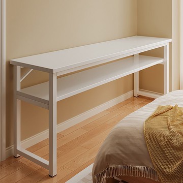 書桌家用女生臥室長條桌簡易出租屋靠墻長桌子工作臺陽臺窄電腦桌 雙11全館免運