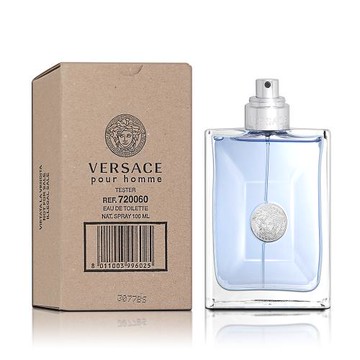 Versace 凡賽斯 同名經典男性淡香水 100ML 無蓋 TESTER 環保包裝
