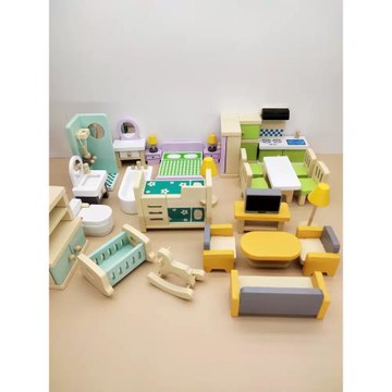 兒童迷你小家具全套模型過家家玩具女孩娃娃家小班區域材料幼兒園