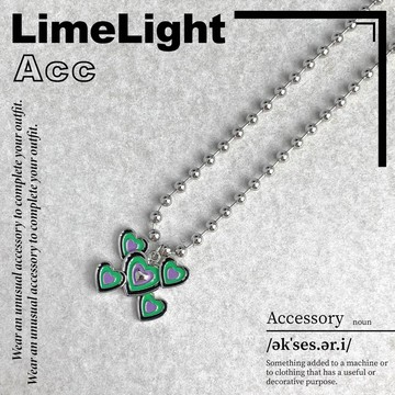 ☆LimeLight☆ 迷幻 琺瑯 3D 立體 炫彩 愛心 珠珠 飾品 項鍊 27
