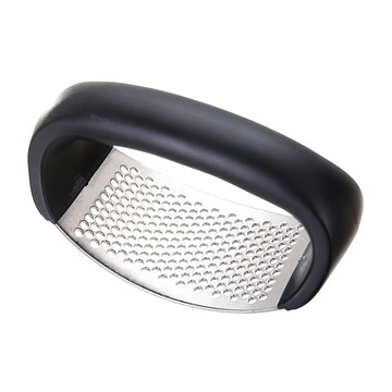 不鏽鋼搗壓蒜神器，可放置多個蒜瓣，用力即可壓碎  黑  1支