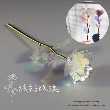 現貨當天寄『炫彩 人造玫瑰花/情人節送禮/生日送禮/母親節』婚禮 生日禮物 情人節禮物 情侶生日