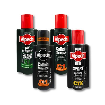 Alpecin 德國強健髮根控油無矽靈咖啡因洗髮凝露250ml/瓶(C1強健髮根/CTX運動型/A3抗頭皮削/S1溫和型_4款可選)