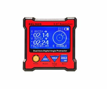 [5大陸直寄] JINGYAN DXL360S 量角器 測斜儀  雙軸精度0.05 解析度0.01 含陀螺儀 大陸直寄