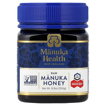 Manuka Health, 未加工麥盧卡蜂蜜，UMF 10 +，MGO 263+，8.8 盎司（250 克）
