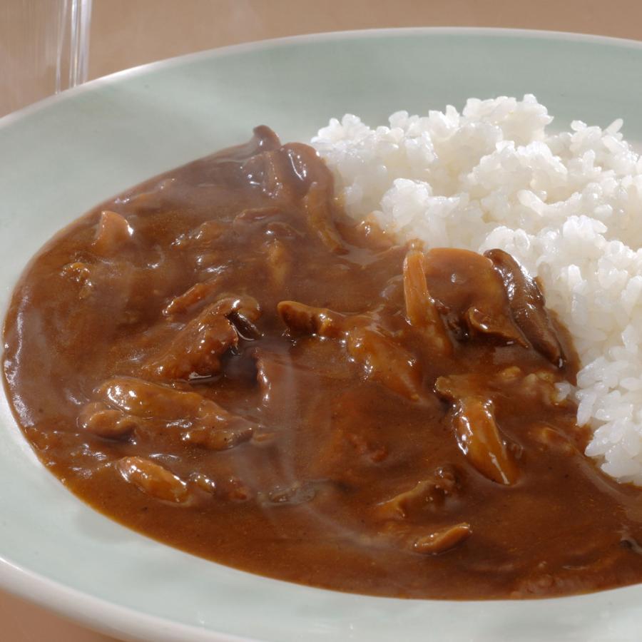 取り寄せ グルメ ギフト カレー れすとらん百年民家 黒釜 きのこと近江牛のカレー 220g×8食入