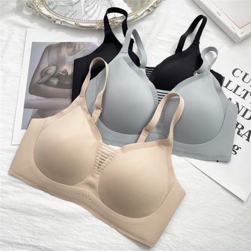 無痕薄款細肩帶無鋼圈文胸半固定舒適型聚攏透氣內衣女 古妃87601