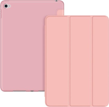 【日本代購-現貨】智能保護套，超薄超輕保護殼保護殼 適合Apple iPad Air 2 (A1566 A1567) -玫瑰金