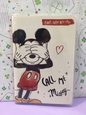 【震撼精品百貨】2019年曆~DISNEY 迪士尼 口袋型迷你月記事手帳(米奇-水彩手繪)#09515