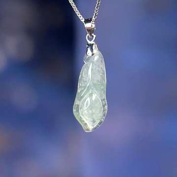 冰種飄花翡翠花苞吊墜 14K金鑲嵌 | 天然緬甸A貨翡翠 |  送禮