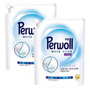 Perwoll 洗衣精補充包 滾筒洗衣機用 淺色衣物專用 1.7L  2包
