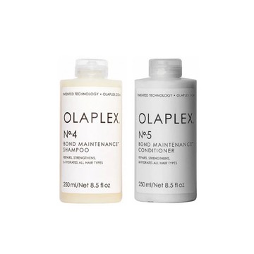 [OLAPLEX_歐啦]【台灣公司貨】[4號+5號] 洗護髮超值組 (洗髮乳/潤髮乳/溫和水潤/光滑亮澤/歐拉)