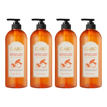 CLABO 珂萊泊 頭皮淨透洗髮精 浪漫柑橘  960ml  4瓶
