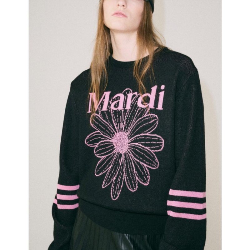 韓国 MARDI MERCREDI ACTIF マルディメクルディ MARDI FLOWER KNIT