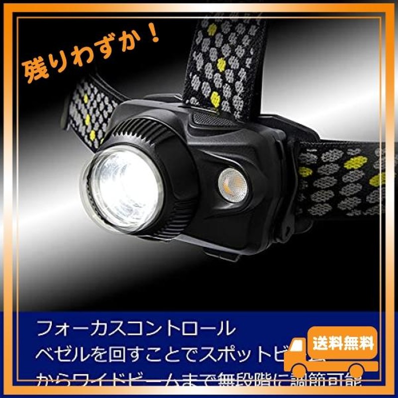 GENTOS(ジェントス) LED ヘッドライト USB充電式(専用充電池/単4電池 