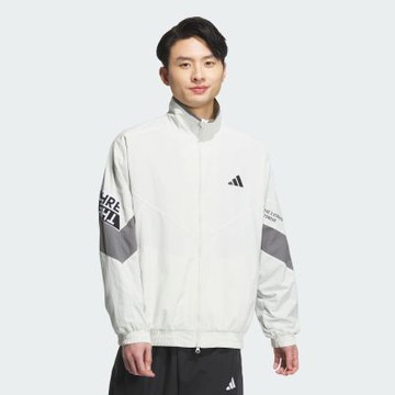 adidas 愛迪達 外套 男 運動立領外套 亞規 WORD WOVEN JKT 白 KA1264(S3203)