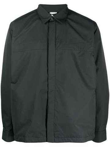 GR10K - classic-collar ripstop shirt jacket - men - Polyamide/Polyester/Polyester - L - Green