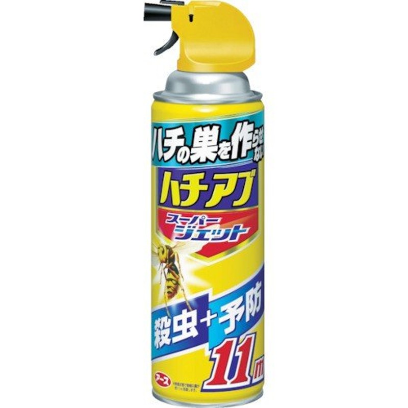 アース ハチの巣を作らせない ハチアブスーパージェット455ml 277718