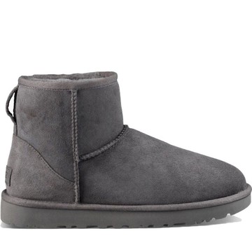 UGG CLASSIC MINI II BOOTIES 灰色女款鞋子